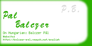 pal balczer business card
