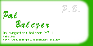 pal balczer business card